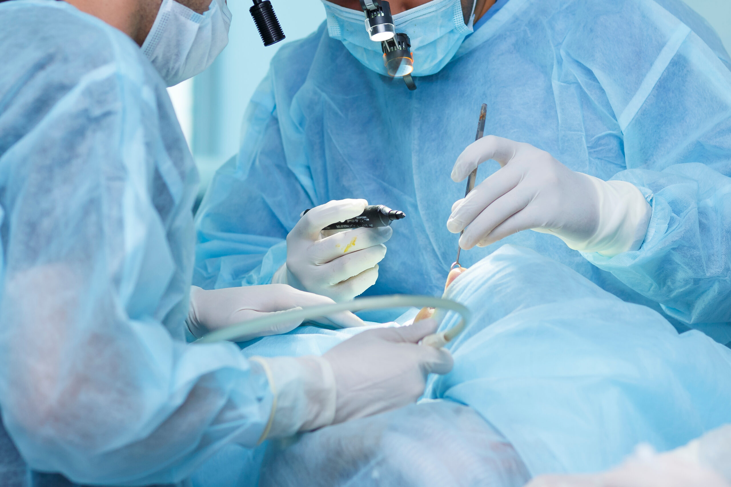 Rhinoplasty,Close-up.,A,Real,Operation,,Surgeons,Perform,An,Operation,On