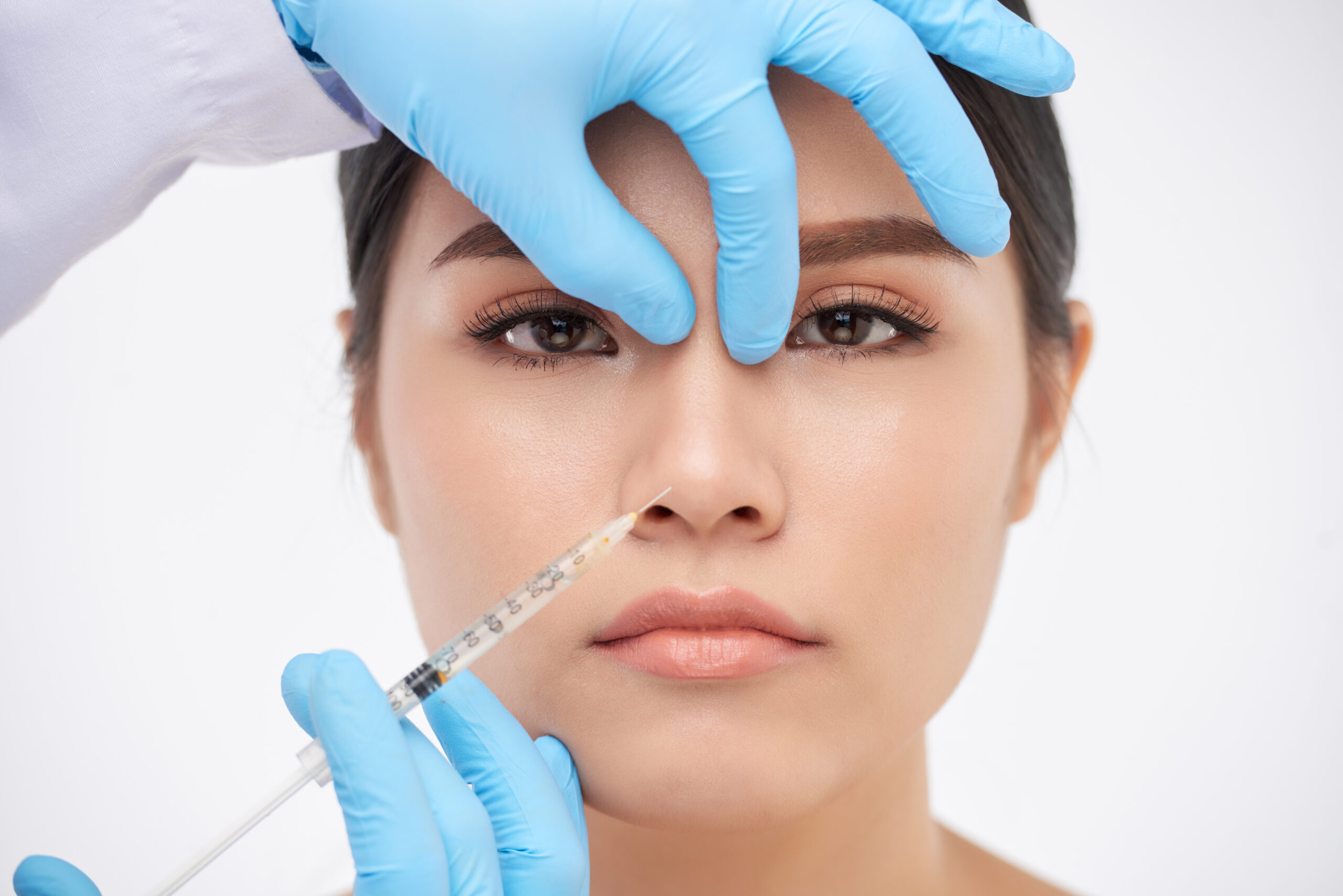 Young,Woman,Almost,Crying,When,Getting,Painful,Injection,In,Her
